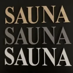 Sauna-kyltti irralliset kirjaimet – useita värejä