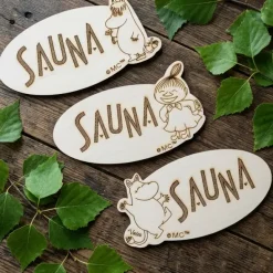 Sauna-kyltti Muumit – useita malleja