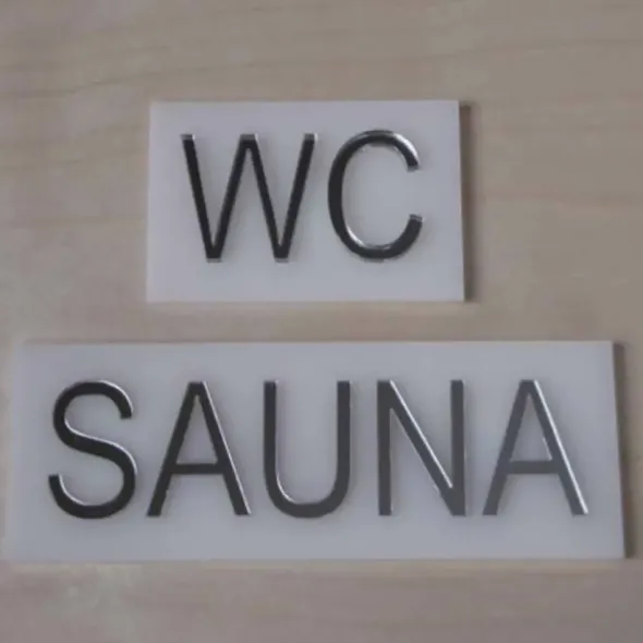 Sauna-kyltti suorakaide – useita värejä