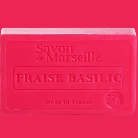Savon de Marseille palasaippua Mansikka-basilika 100g