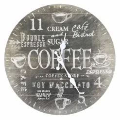Seinäkello 34 cm Coffee