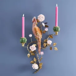 Seinäkynttelikkö Papukaija oranssi