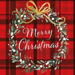 Servetti Merry Christmas punainen