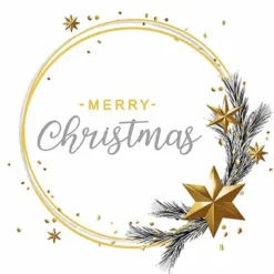 Servetti Merry Christmas valkoinen kahvi