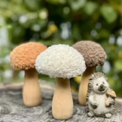 Sherpa sienikoriste 10 cm valkoinen