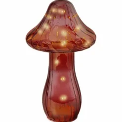 Sienikoriste led-valolla lasia 25 cm