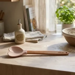 Silikonikauha Sydän 27 cm beige