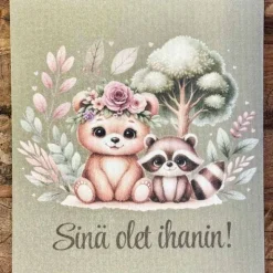 Sinä olet ihanin! tiskirätti