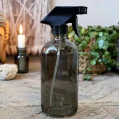 Suihkepullo harmaata lasia 480 ml
