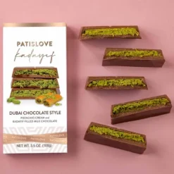 Suklaalevy Maitosuklaa Pistaasi Dubai Style 100g