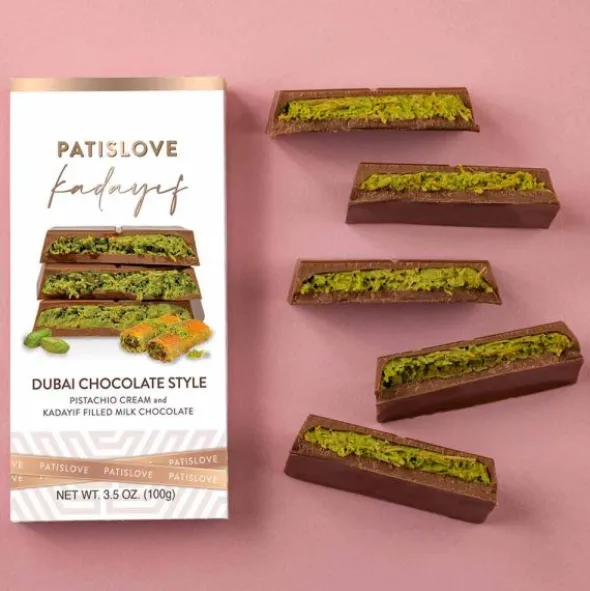 Suklaalevy Maitosuklaa Pistaasi Dubai Style 100g