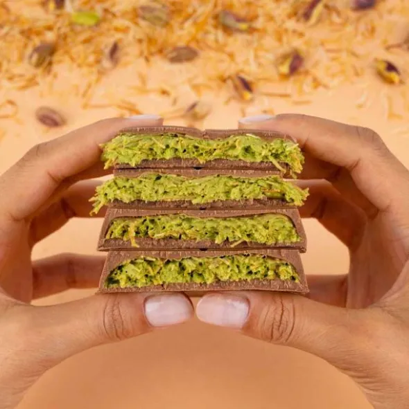 Suklaalevy Maitosuklaa Pistaasi Dubai Style 100g