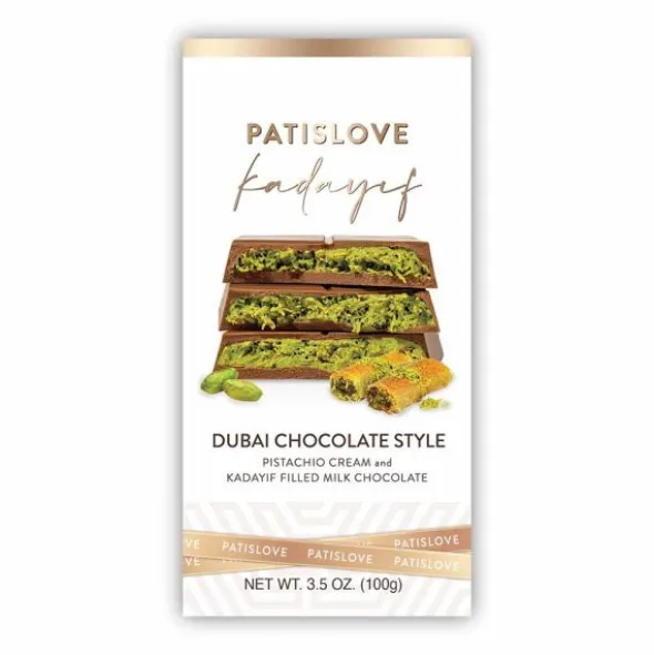 Suklaalevy Maitosuklaa Pistaasi Dubai Style 100g