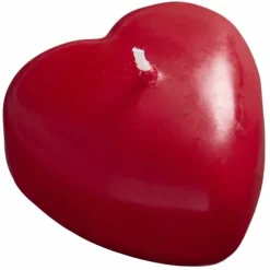 Sydänkynttilä 5,5 cm punainen