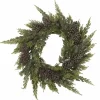 Sypressikranssi kävyillä 50 cm – ovikranssi