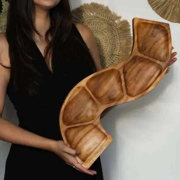 Tapaslautanen Teak 55 cm