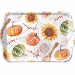 Tarjotin Pumpkins & sunflowers pieni