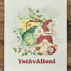 Teetontun halaus ystävälle tiskirätti