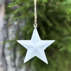 Tähtikoriste valkoinen 10 cm