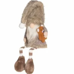 Tonttu nalle kainalossaan 35 cm