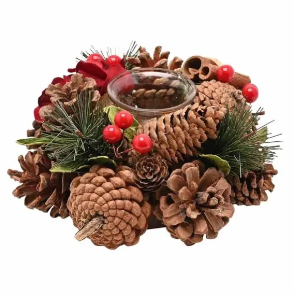 Tuikkulyhty Joulukranssi 18 cm