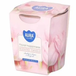 Tuoksukynttilä lasiastiassa Floral Happiness