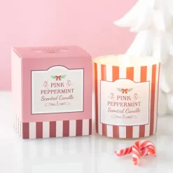 Tuoksukynttilä lasiastiassa Pink Peppermint