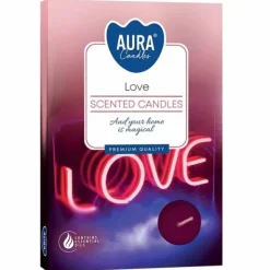 Tuoksulämpökynttilä Love 6 kpl