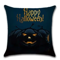 Tyynynpäällinen Happy Halloween musta 45×45 cm