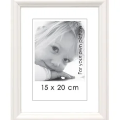 Valokuvakehys Line valkoinen 15×20 cm