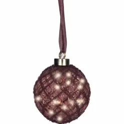 Valopallo viininpunainen 10 cm