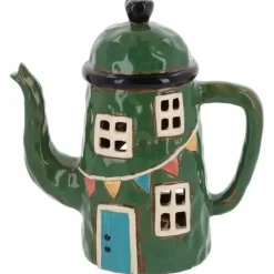 Village Pottery talolyhty teekannu tummanvihreä 21 cm
