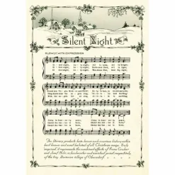 Vintage joulukortti Silent Night