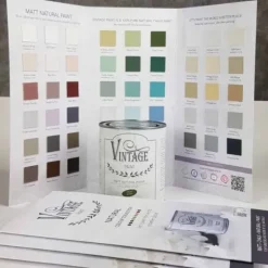 Värikartta Vintage Paint käsin maalattu