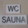 Wc-kyltti suorakaide – useita värejä