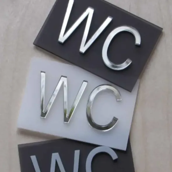 Wc-kyltti suorakaide – useita värejä